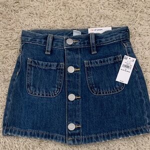 Old Navy Denied Button-Front Mini Skirt